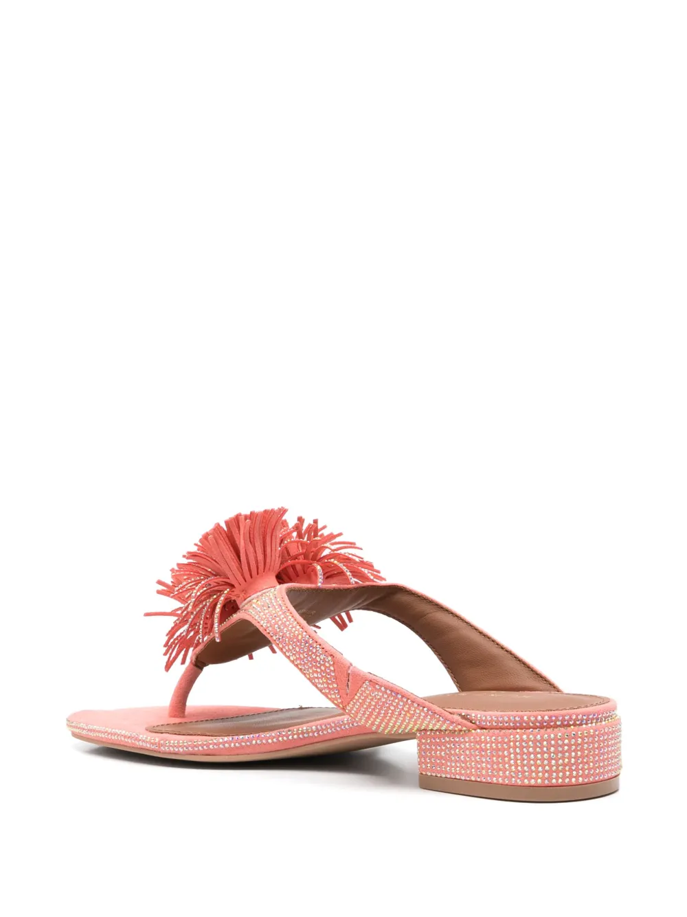 Kurt Geiger London pompom-detail flip flop Pink