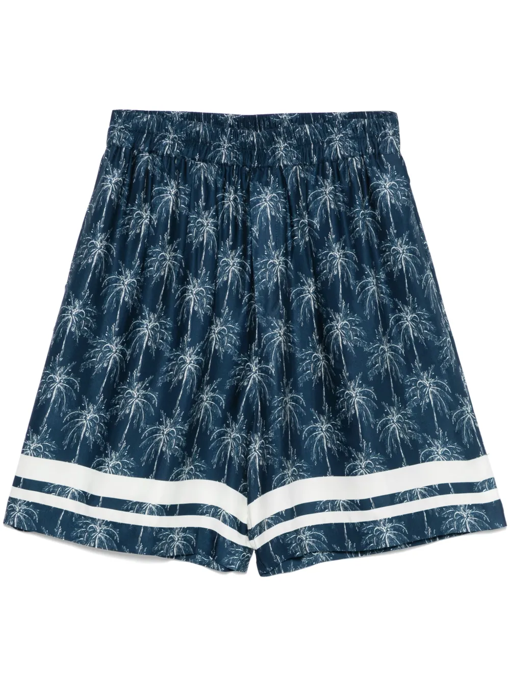 palm tree-print shorts