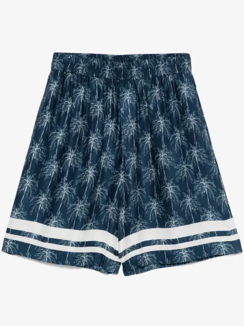 Laneus palm tree-print shorts