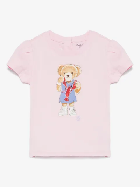 POLO RALPH LAUREN KIDS t-shirt à motif Polo Bear