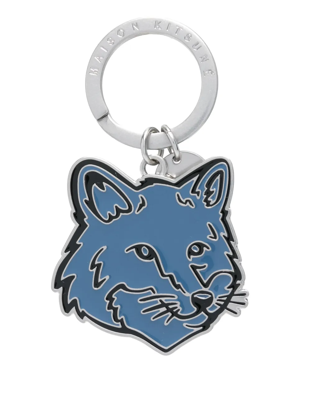Maison Kitsuné Bold Fox Head sleutelhanger Grijs