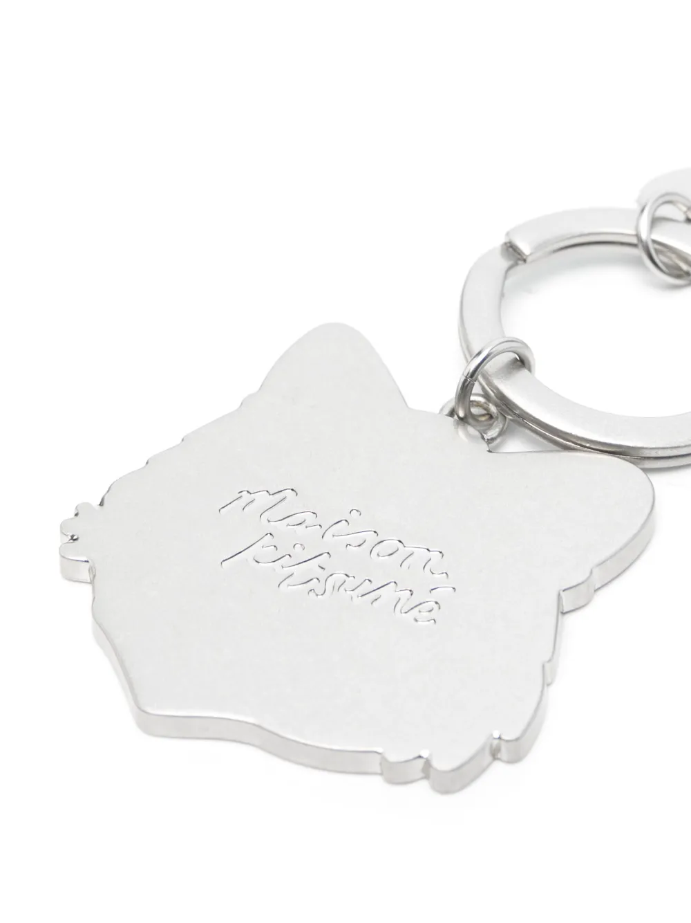 Maison Kitsuné Bold Fox Head sleutelhanger Grijs