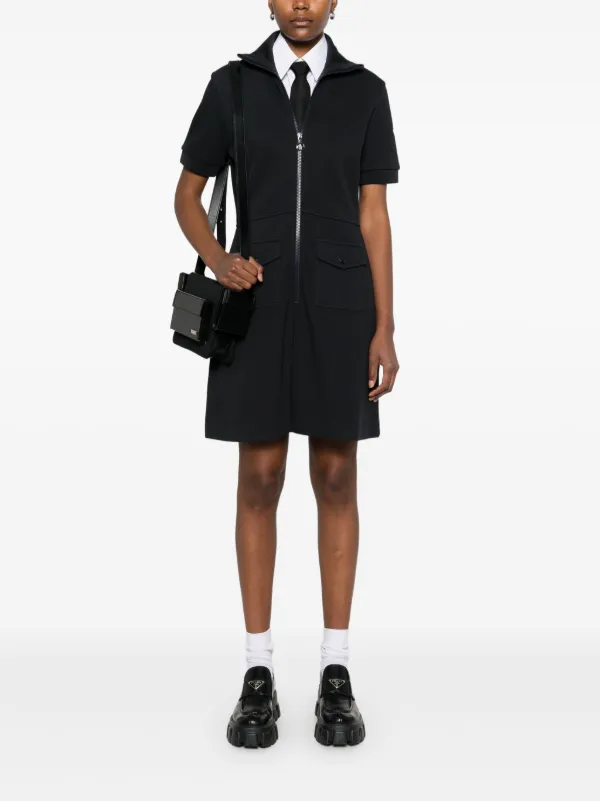 【関税&送料込み】Moncler Piquet Polo Mini Dress Moncler Piquet Polo Mini Dress | Blue | FARFETCH JO