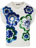 Essentiel Antwerp sequin-embroidered t-shirt - White