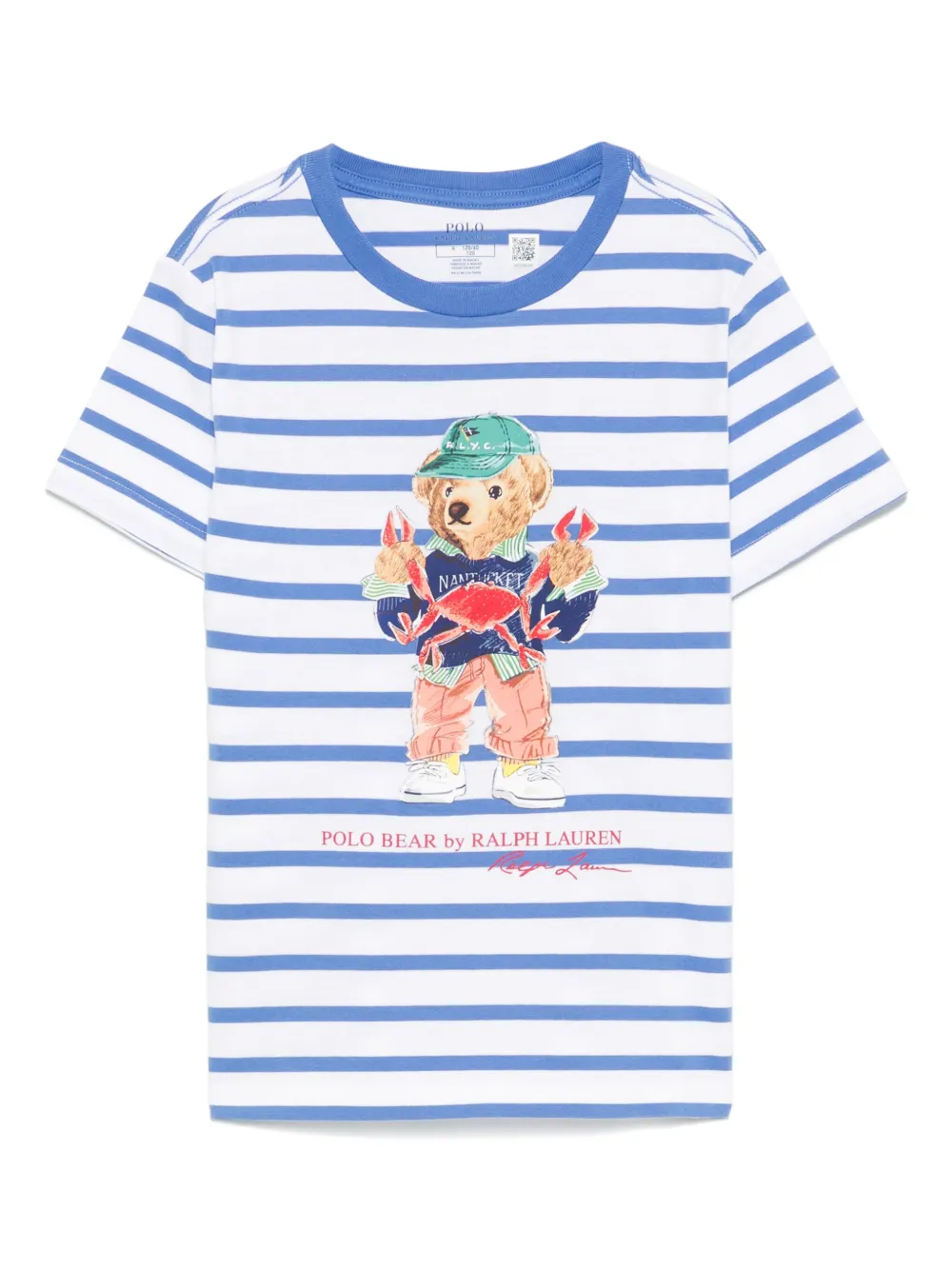 POLO RALPH LAUREN KIDS T-shirt met teddybeerprint Wit