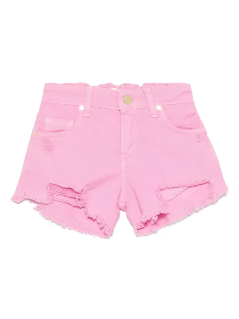 Miss Grant Kids shorts con bordes deshilachados