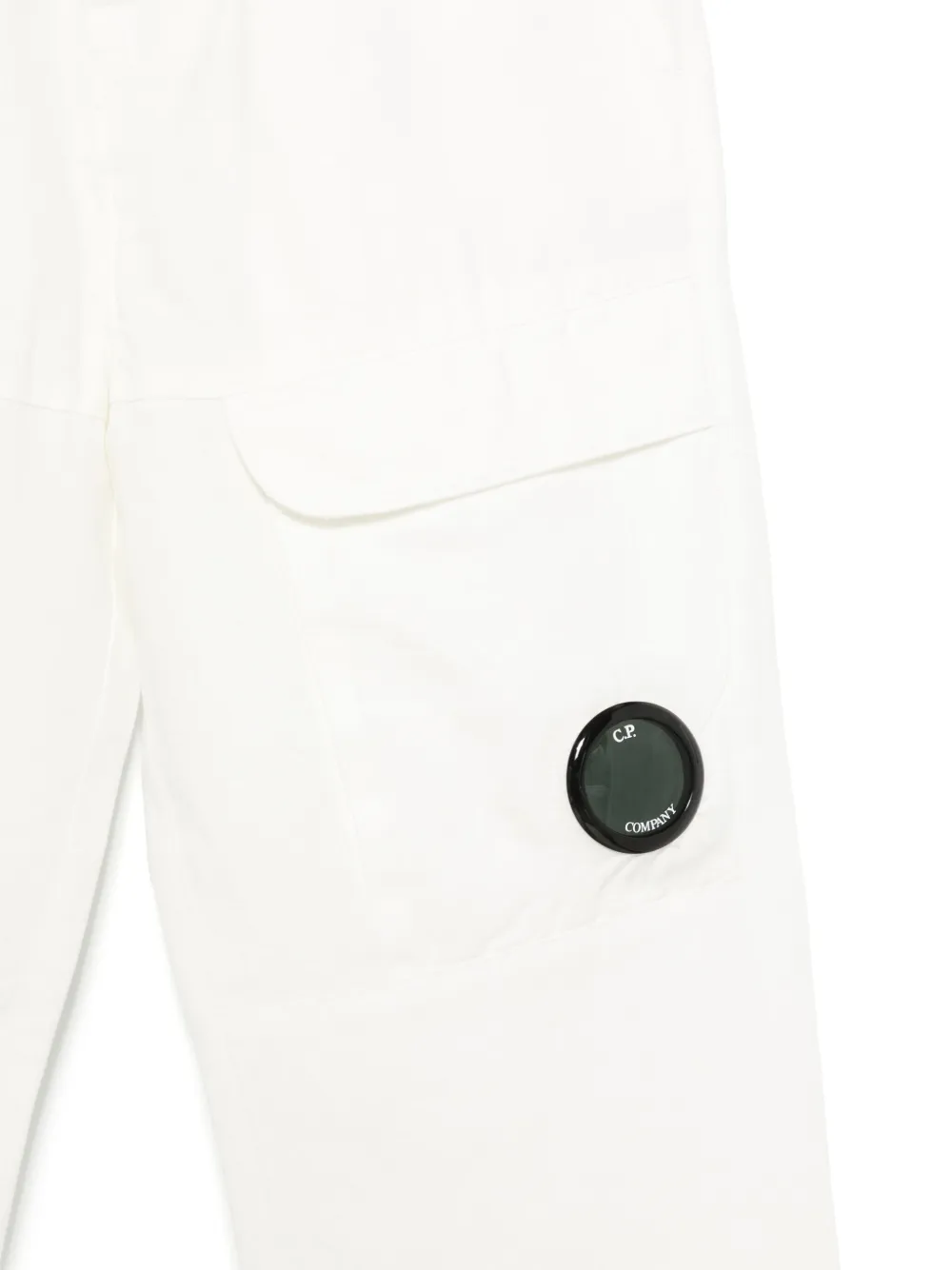 C.P. Company Kids Trainingsbroek met lensdetail Wit
