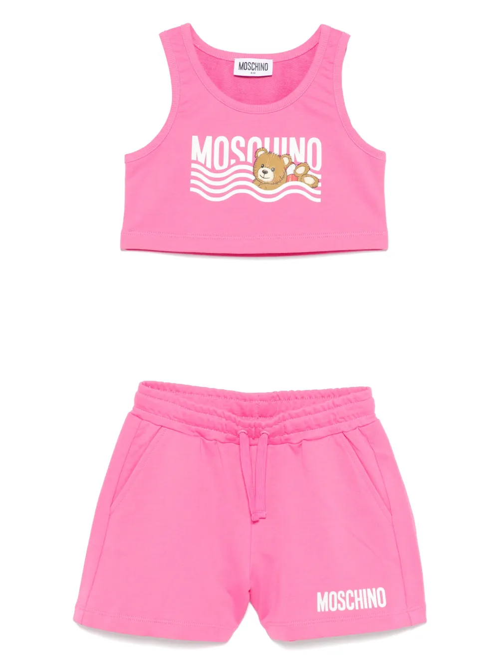 Moschino Kids Top en shorts Roze