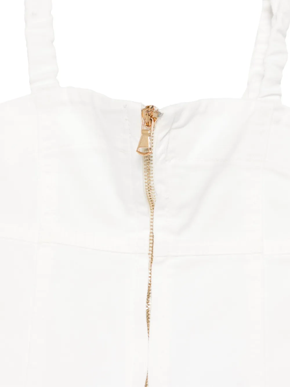 Miss Grant Kids Tanktop van spijkerstof Wit
