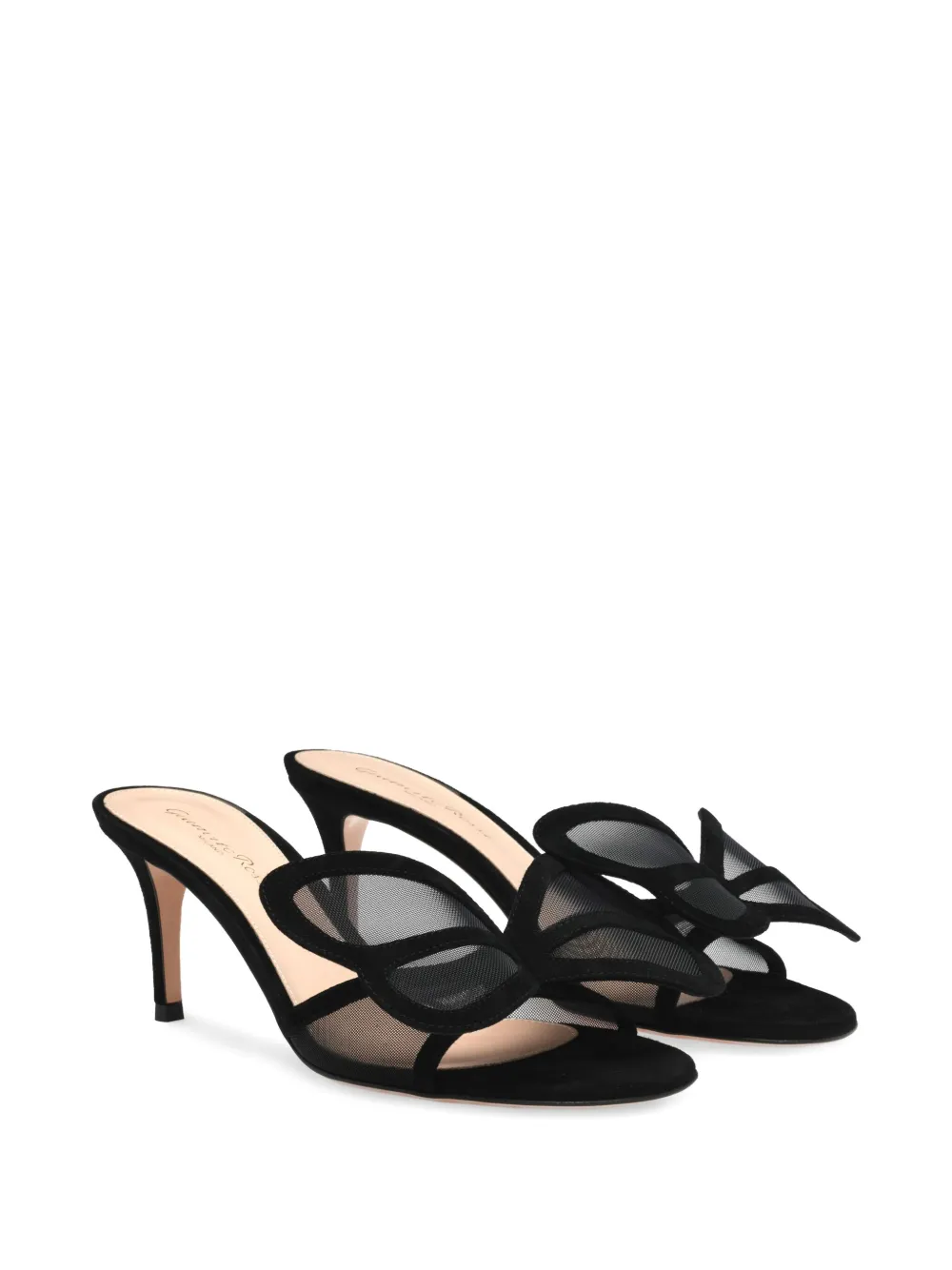 Gianvito Rossi 70mm Butterfly mules - Zwart