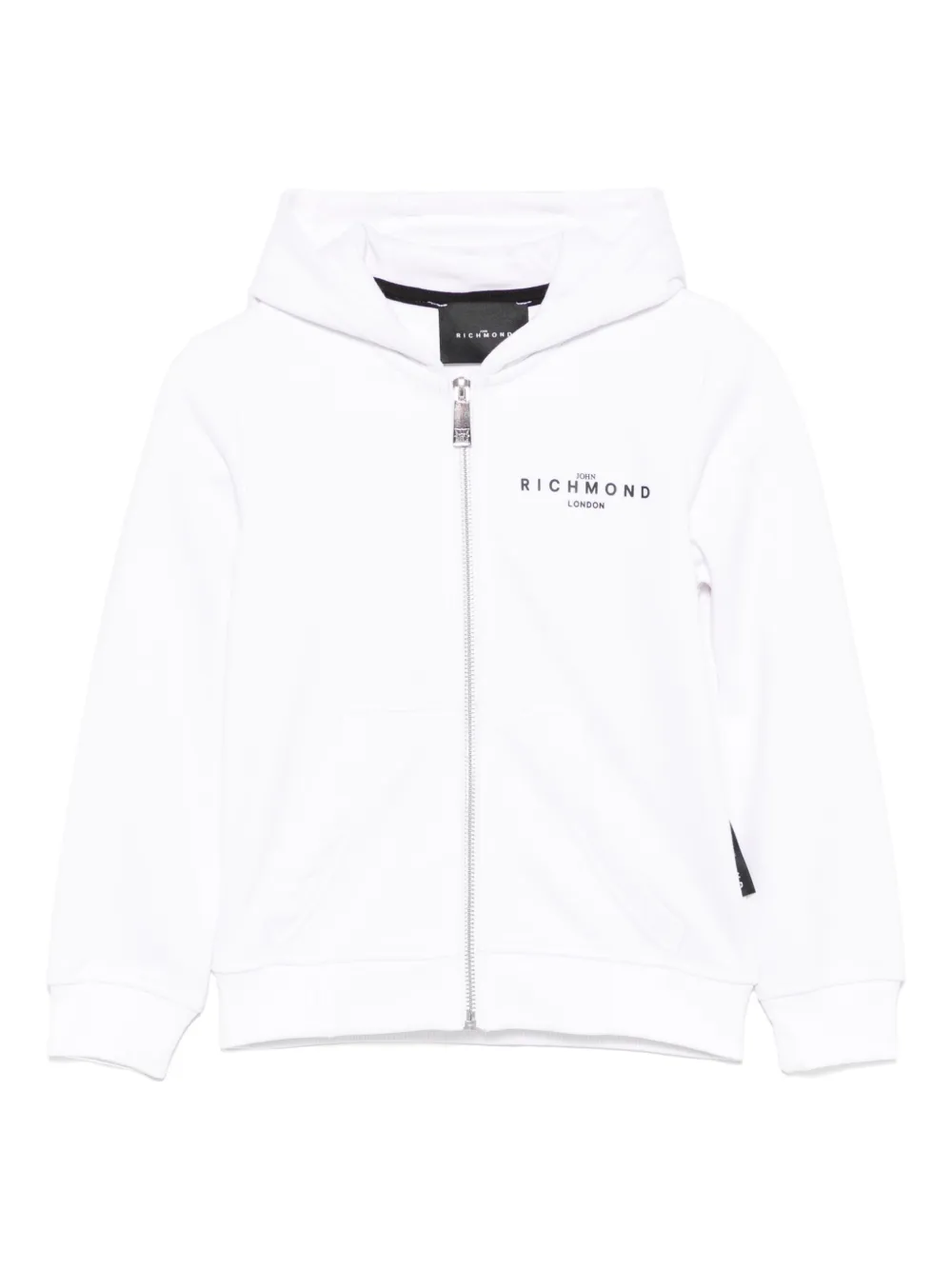 John Richmond Junior Hoodie met logo-applicatie Wit