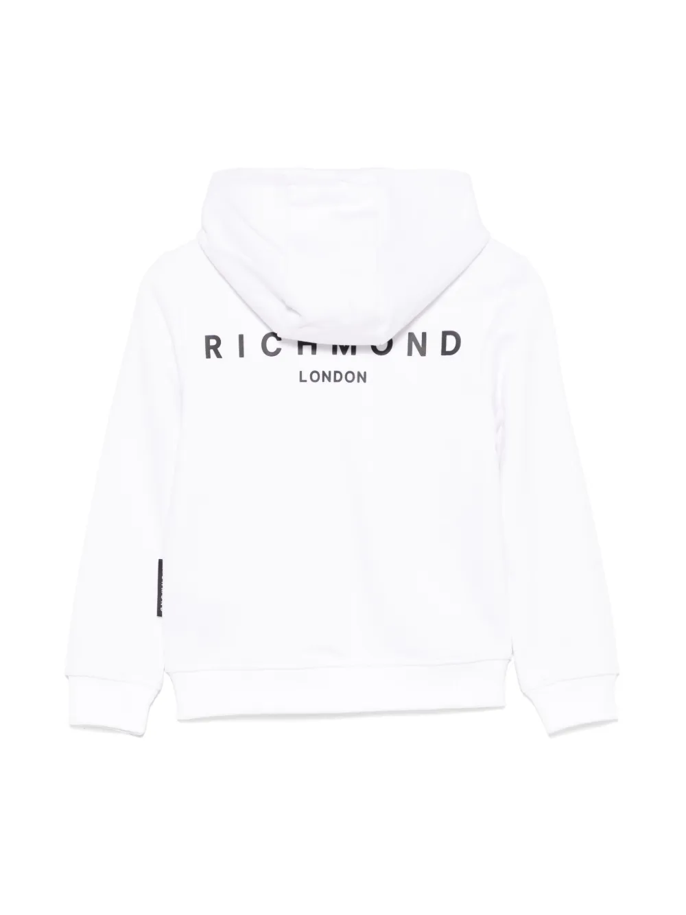 John Richmond Junior Hoodie met logo-applicatie Wit