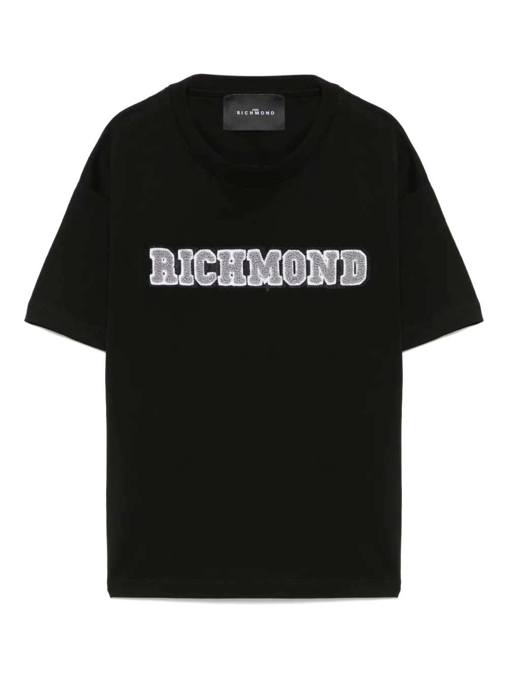 John Richmond Junior Katoenen T-shirt Zwart