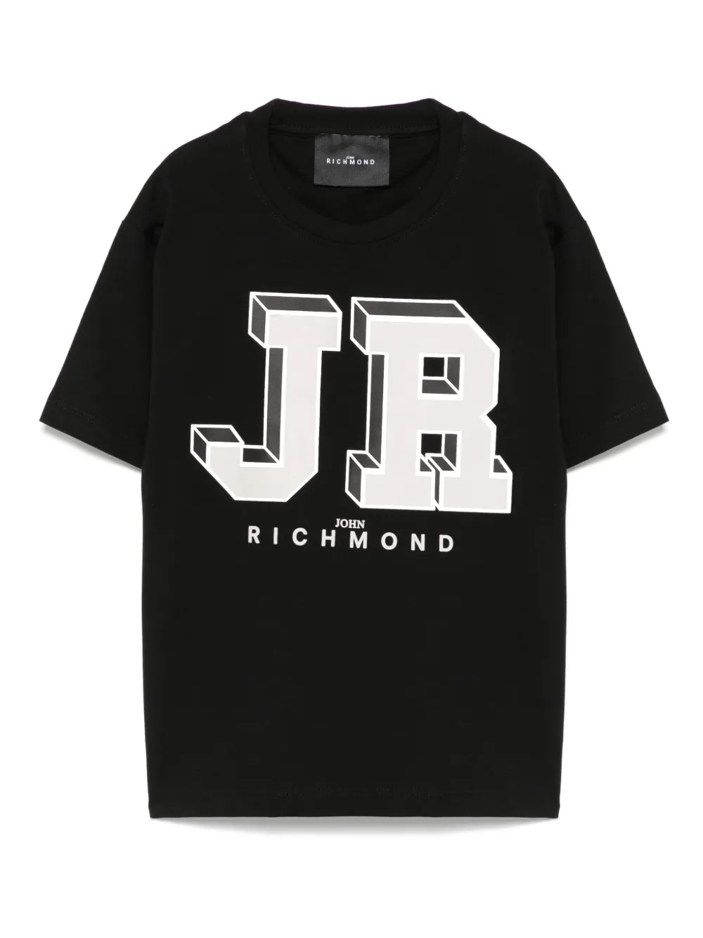 John Richmond Junior Katoenen T-shirt Zwart