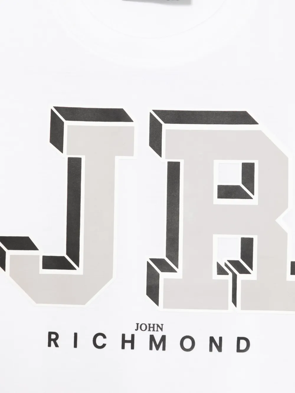 John Richmond Junior Katoenen T-shirt Wit