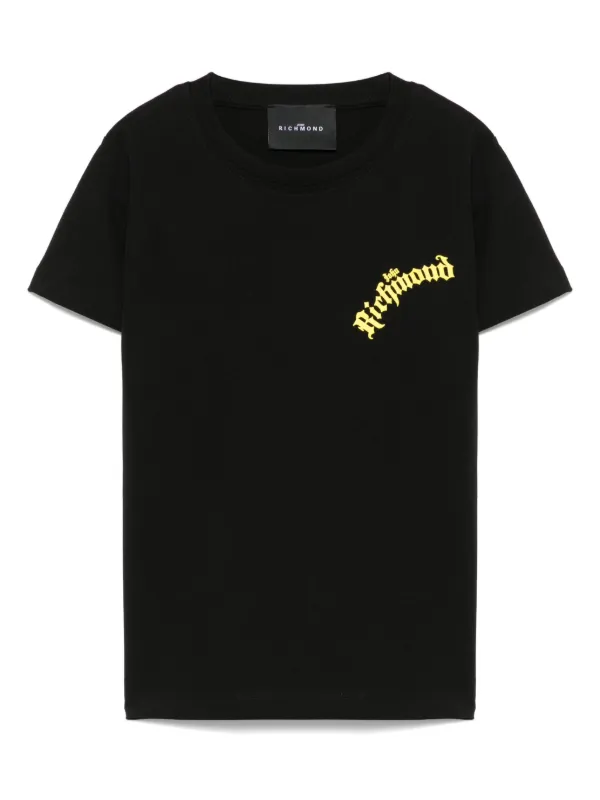 John Richmond Junior T-shirt In Cotone Nero FARFETCH IT