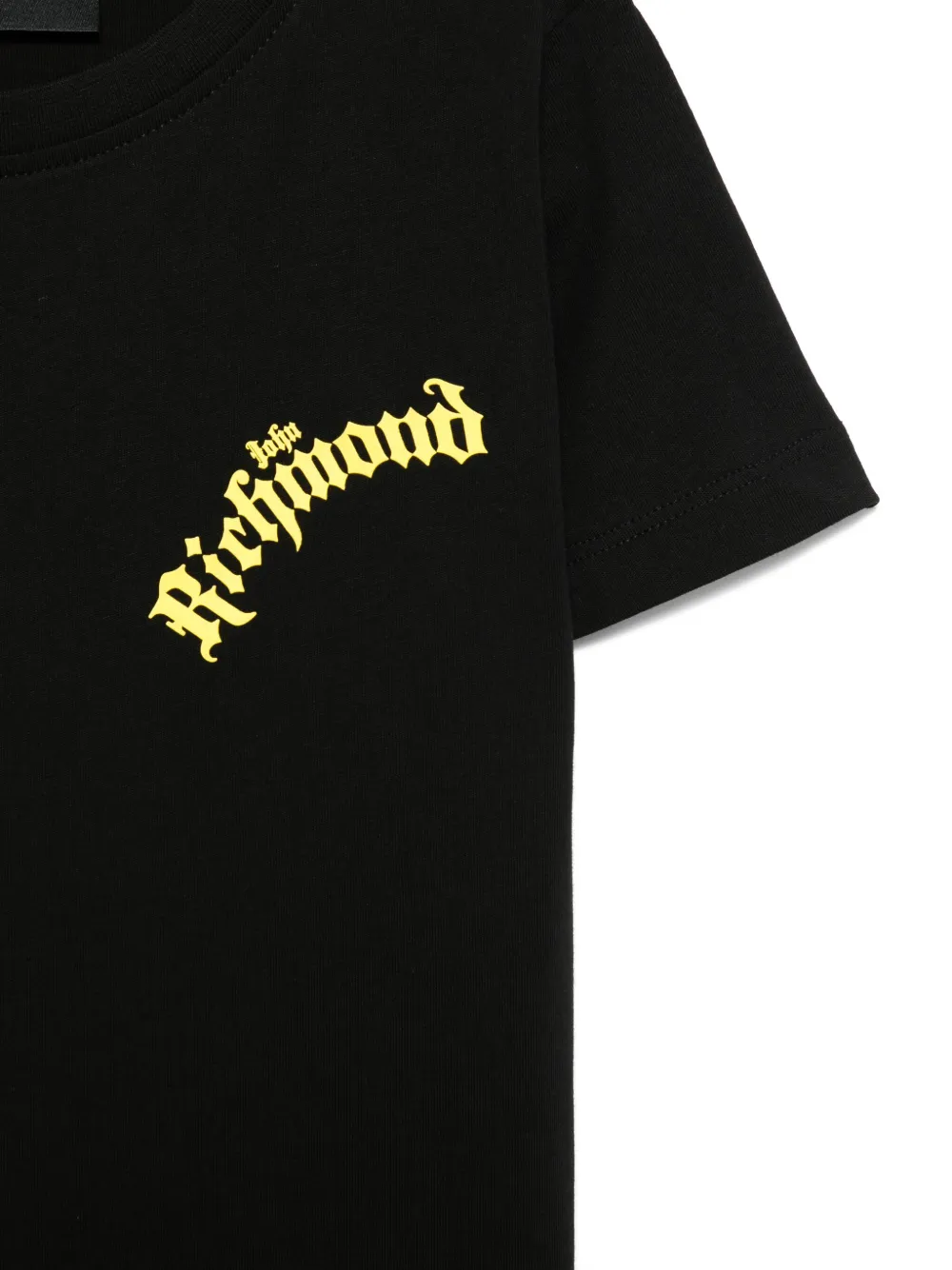 John Richmond Junior Katoenen T-shirt Zwart
