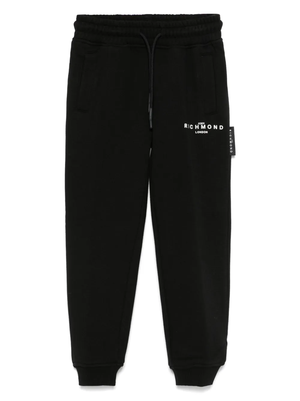 John Richmond Junior フリース トラックパンツ - ブラック John Richmond Junior フリース トラックパンツ - ブラック