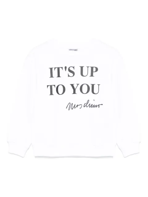 Moschino Kids slogan-print sweatshirt