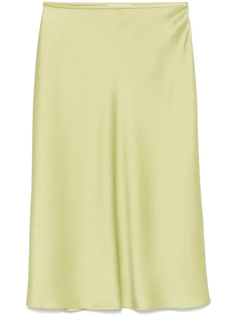 Blumarine falda midi con efecto satinado