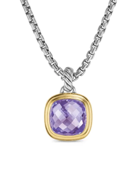 David Yurman 18kt yellow gold and sterling silver Albion amethyst necklace