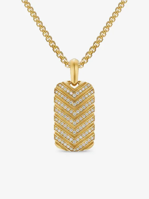 David Yurman pendentif en or 18ct pavé de diamants