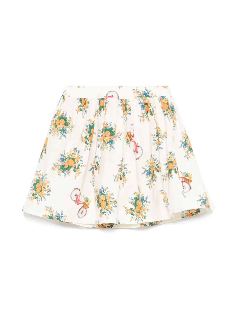 Moschino Kids Rok met bloemenprint - Geel