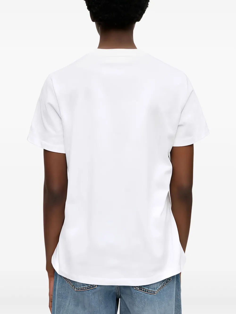 GANNI T-shirt van biologisch katoen Wit
