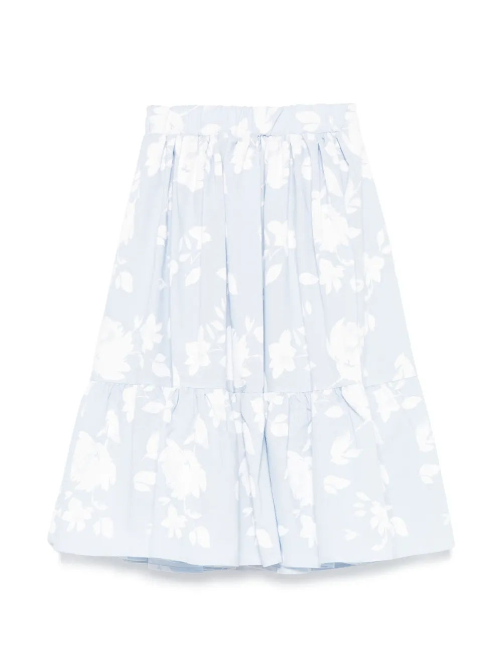 Miss Grant Kids Rok met bloemenprint - Blauw