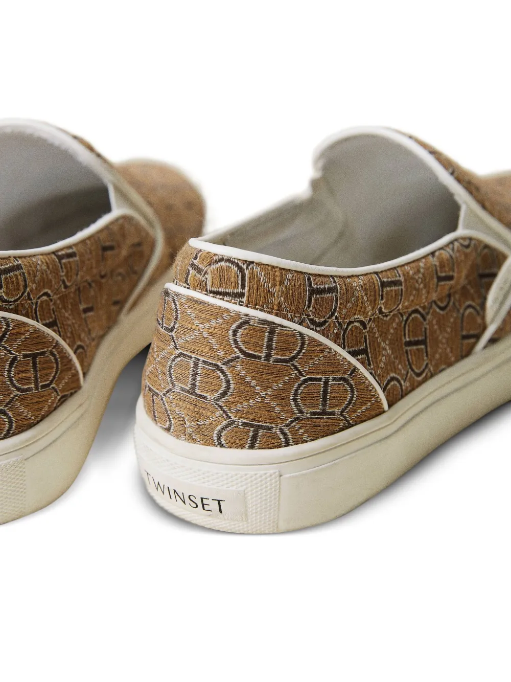 TWINSET Sneakers met monogram Bruin