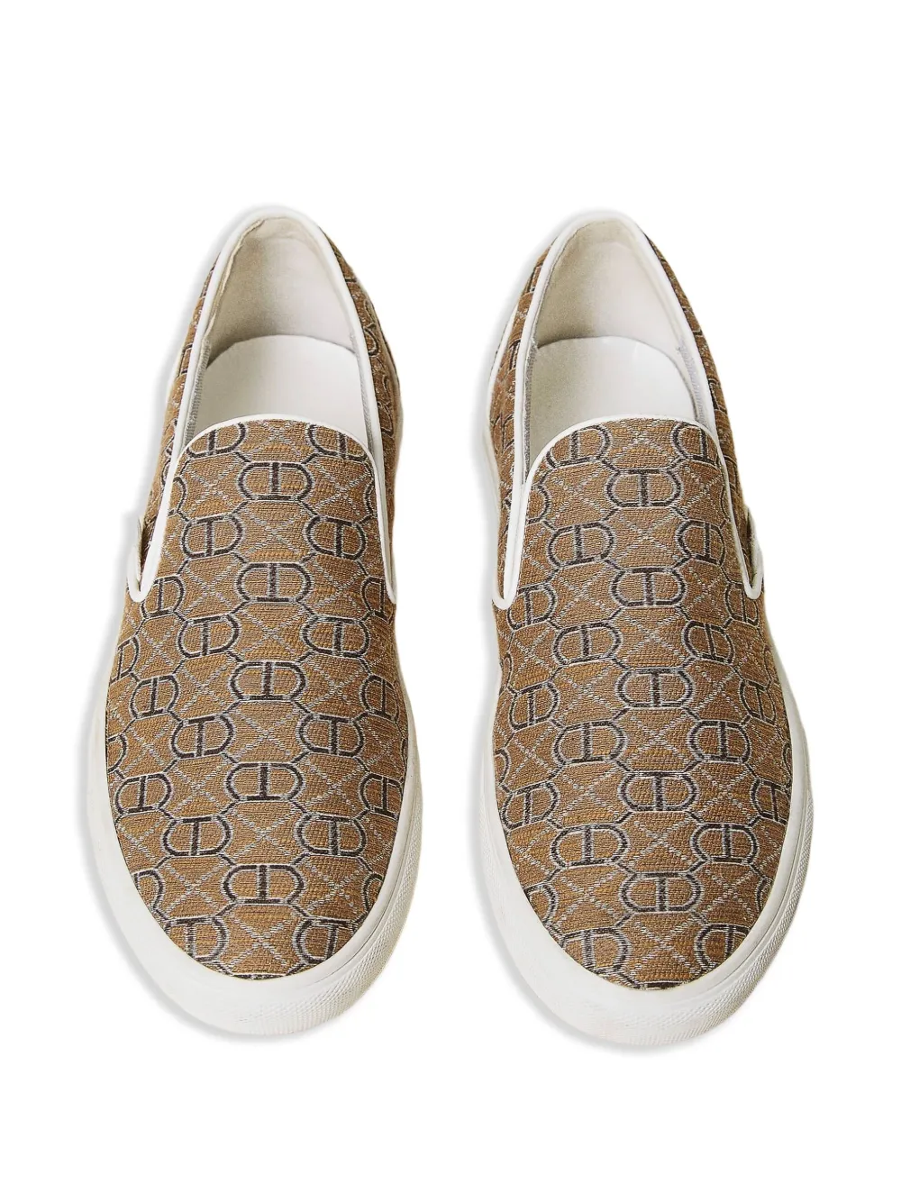 TWINSET Sneakers met monogram Bruin