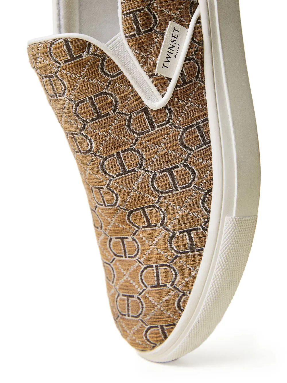 TWINSET Sneakers met monogram Bruin