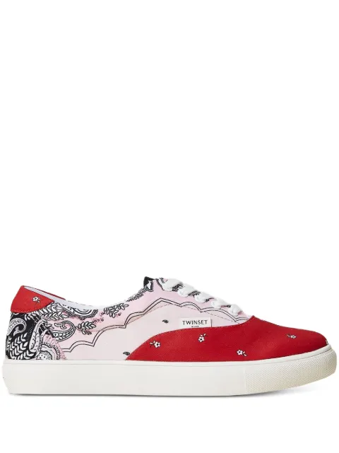 TWINSET bandana-print sneakers