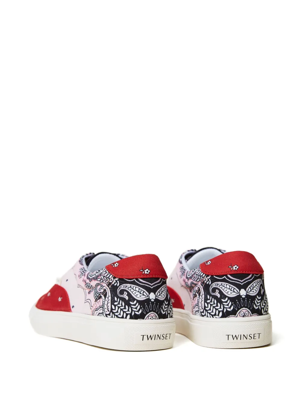 TWINSET Sneakers met bandanaprint Rood