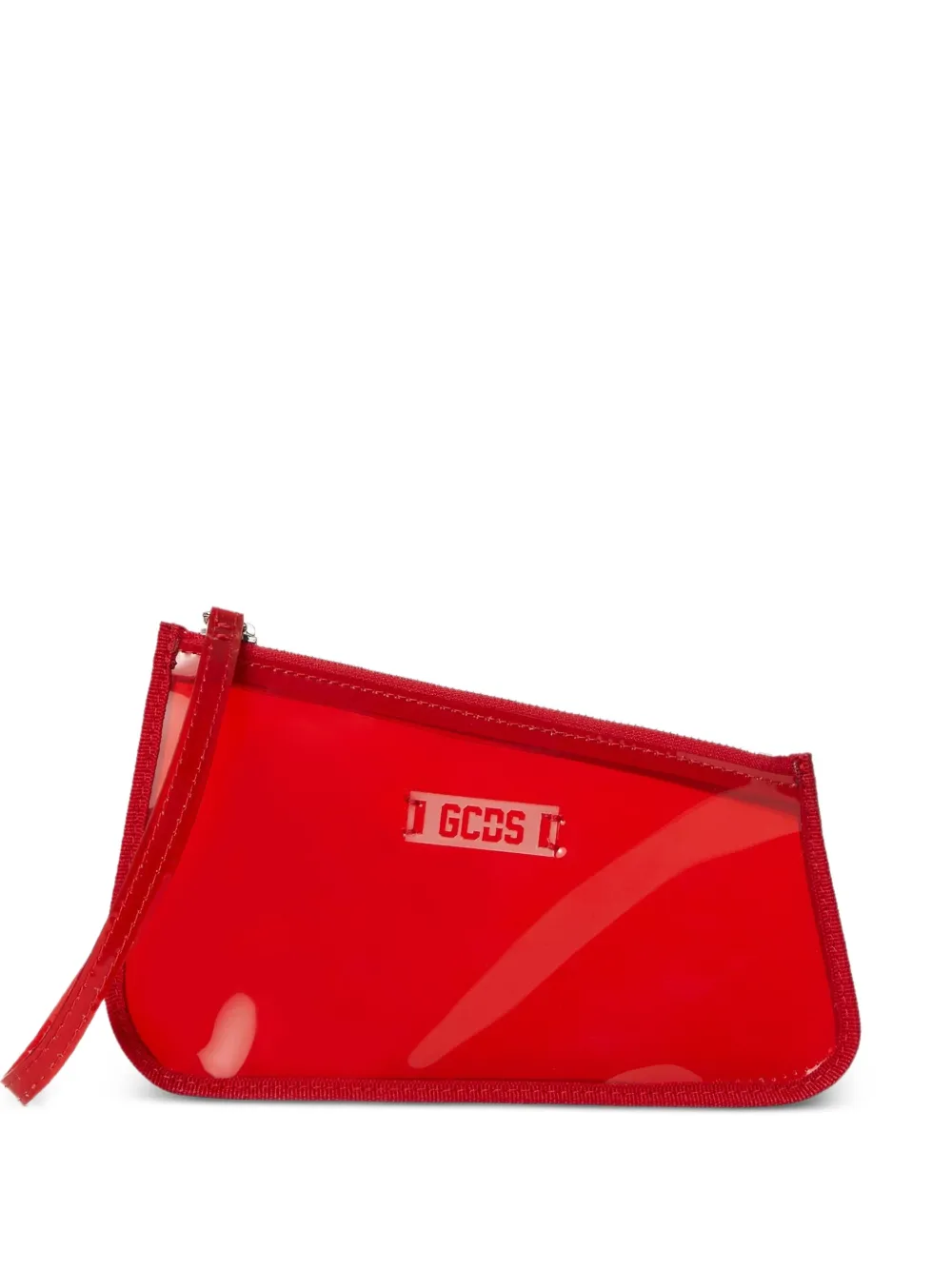 GCDS Transparente Strandtasche - Rot