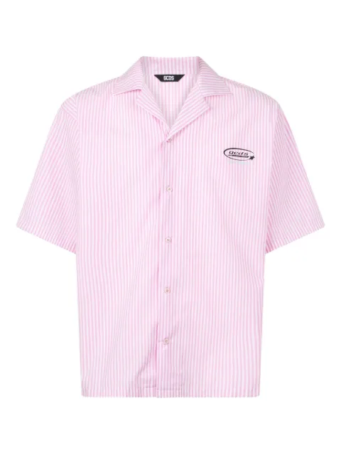 GCDS Wirdo Flames-print shirt