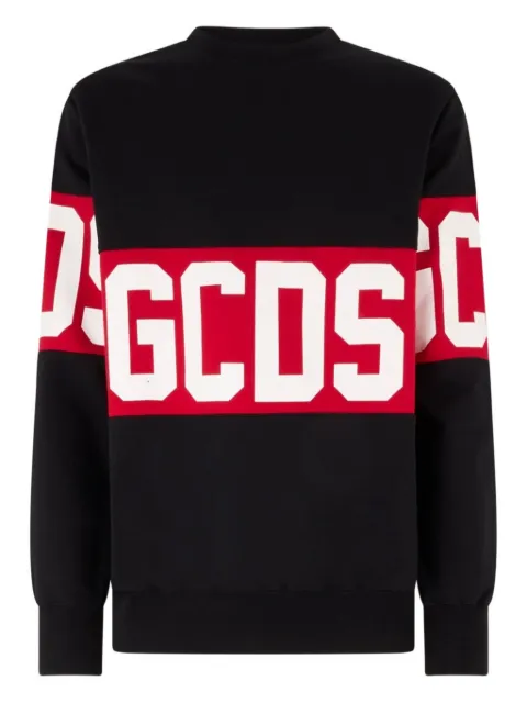 GCDS Band-logo crew-neck sweatshirt 