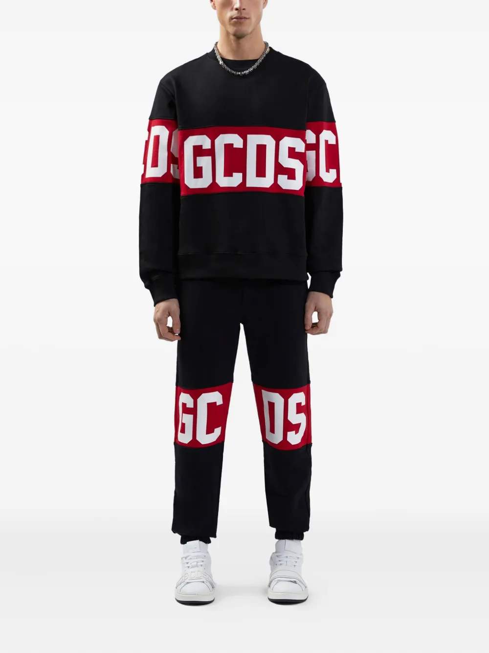 GCDS Band-logo crew-neck sweatshirt | Sweaters | Image 2