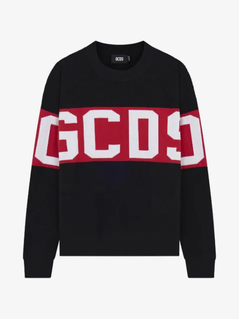 GCDS logo crew-neck sweater 