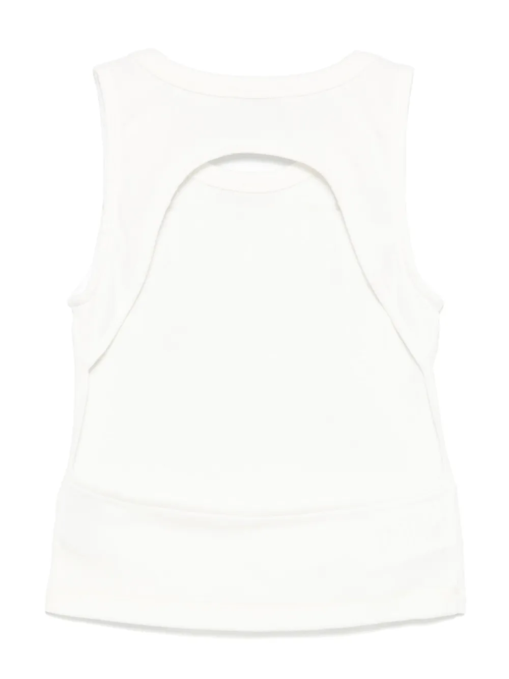 Miss Grant Kids ribbed tank top - Wit