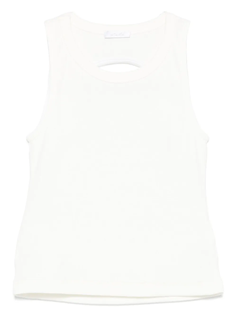 Miss Grant Kids Geribbelde tanktop Wit