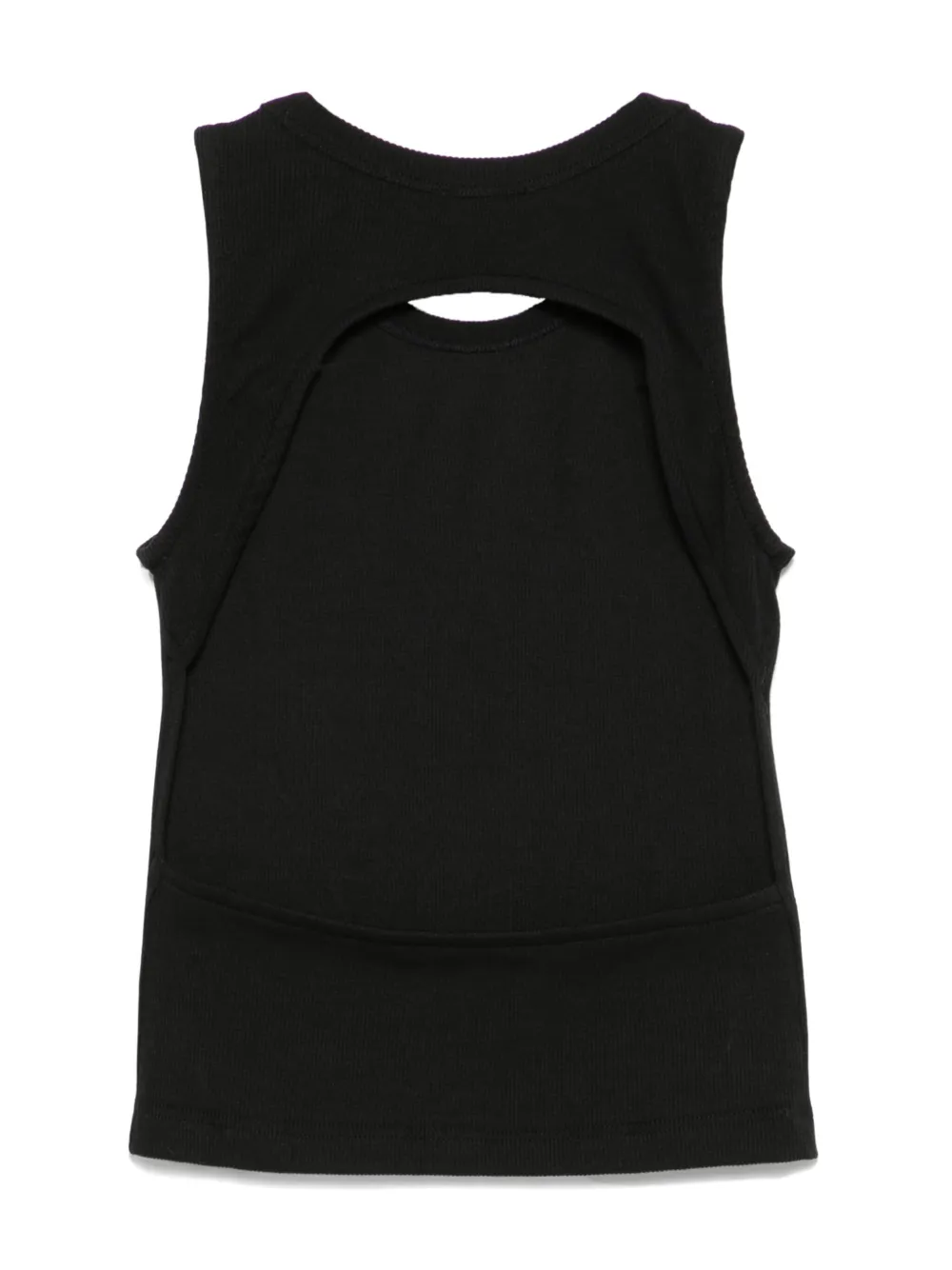 Miss Grant Kids ribbed tank top - Zwart