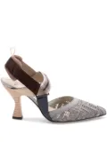 FENDI Colibri slingback pumps - Grey