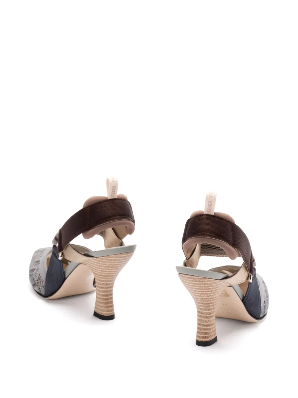 FENDI Colibri slingback pumps Grey