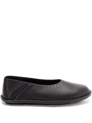 サンダル Fendi Black Leather Slippers Fendi Leather Slippers 'Fold' | Women's Shoes | Vitkac