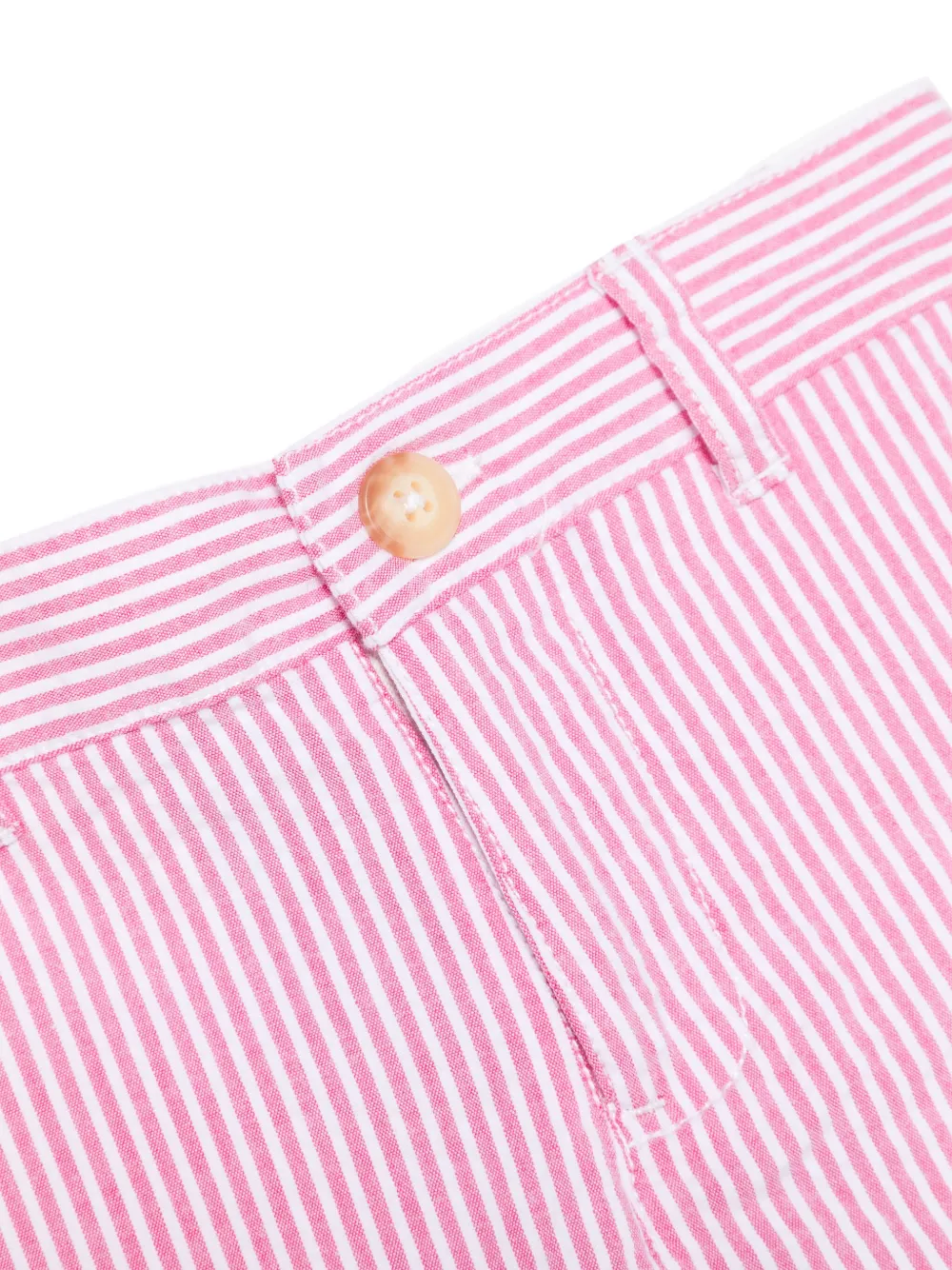 POLO RALPH LAUREN KIDS Gestreepte shorts Wit