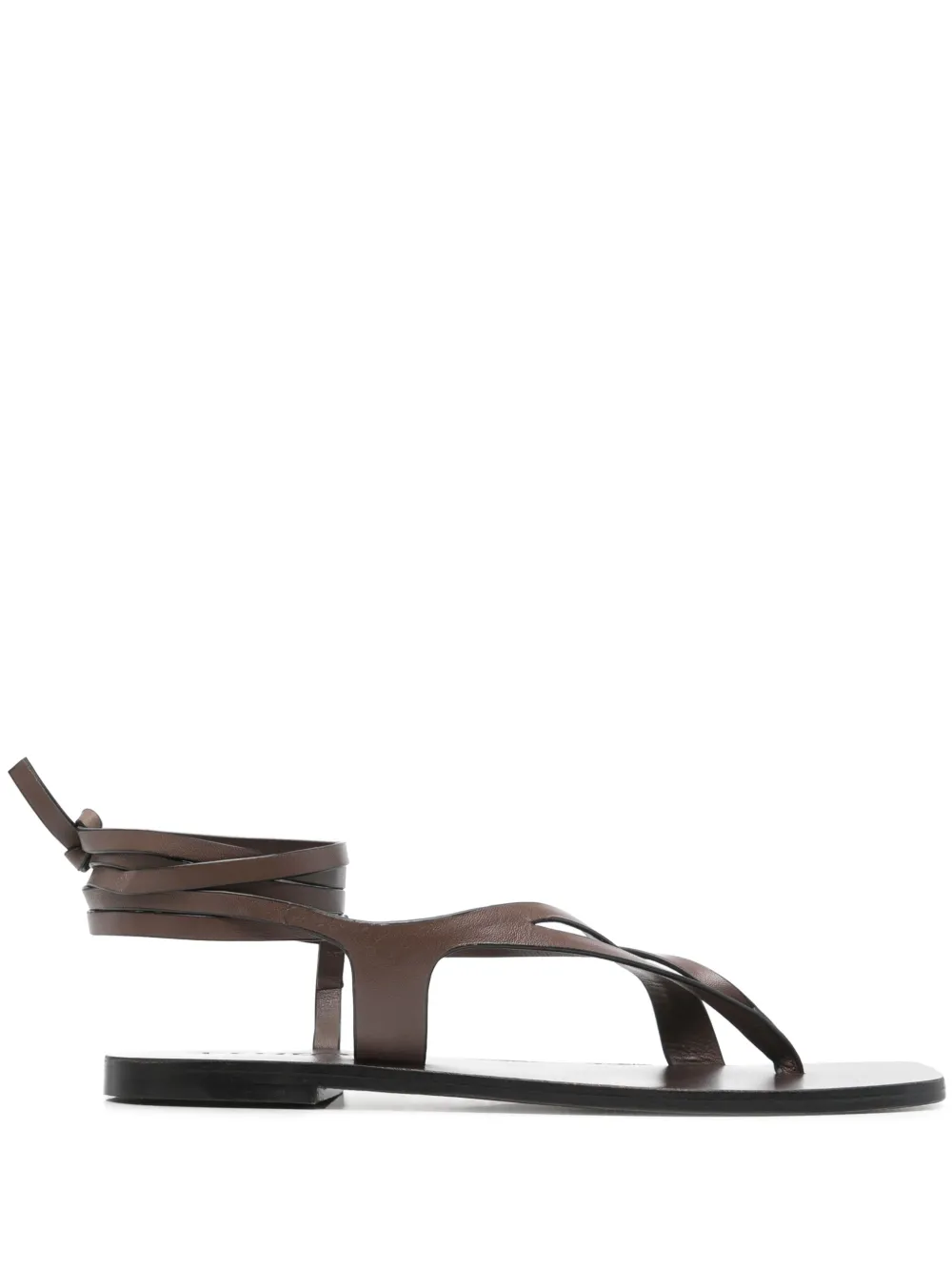 242263WALNUTleather sandals