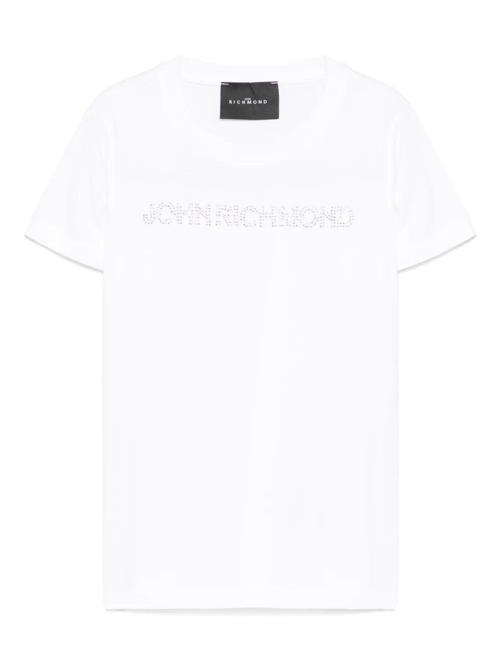 John Richmond Junior T-shirt verfraaid met logo Wit