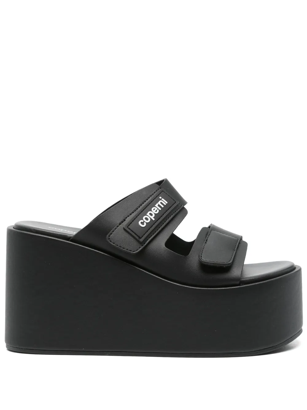 Coperni 95mm Patch sandals Black