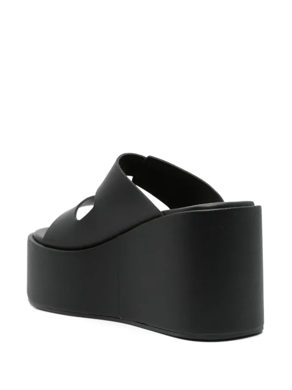 Coperni 95mm Patch Sandals | Black | FARFETCH